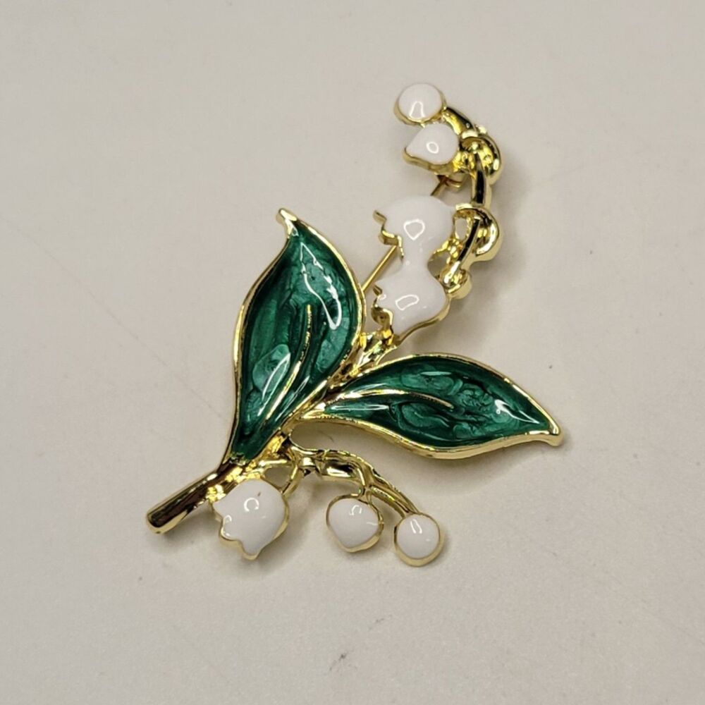New! Lily of the Valley Brooch
